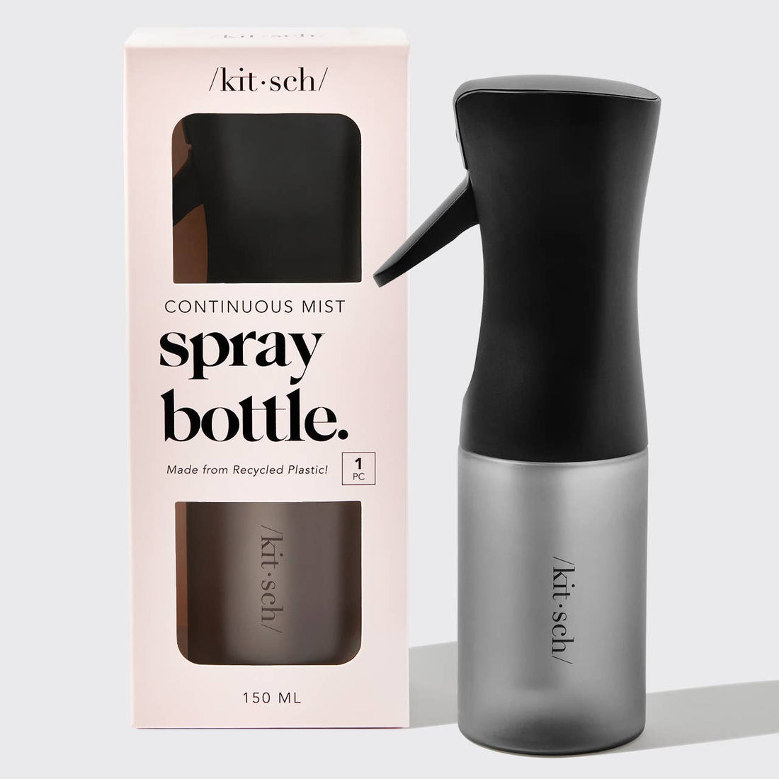 KITSCH Hienosumuinen Suihkepullo – Tyylikäs Musta